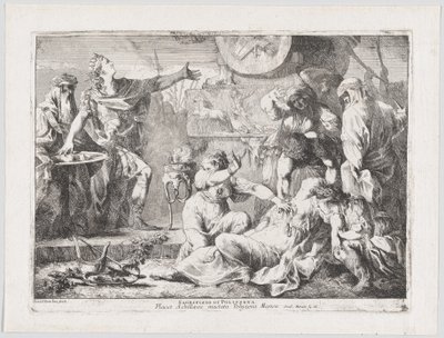 Het offer van Polyxena, 1776 door Giovanni David
