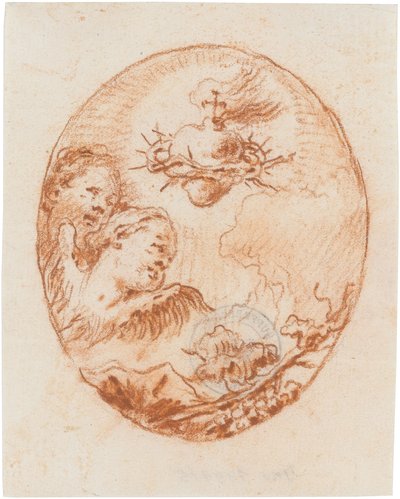 Het Heilig Hart van Jezus door Giovanni Domenico Tiepolo