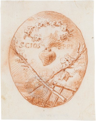 Het hart van Jozef door Giovanni Domenico Tiepolo