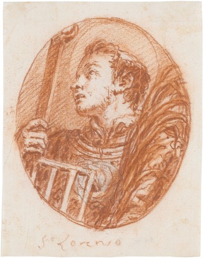 Der heilige Laurentius door Giovanni Domenico Tiepolo