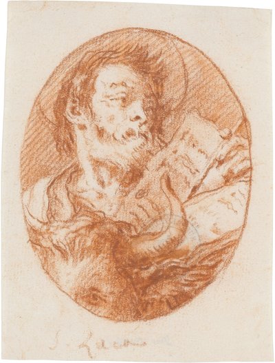 Der heilige Lukas door Giovanni Domenico Tiepolo