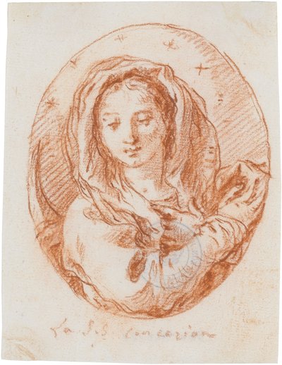 Die Unbefleckte Empfängnis Mariä door Giovanni Domenico Tiepolo