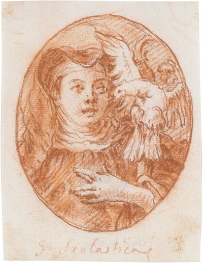 Die hl. Scholastika door Giovanni Domenico Tiepolo