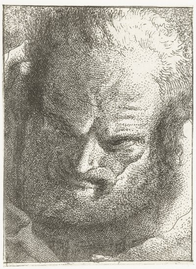 Man kijkt naar beneden door Giovanni Domenico Tiepolo