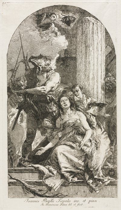 Martelaarschap van St. Agatha door Giovanni Domenico Tiepolo
