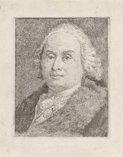 Portret van Giambattista Tiepolo, uit de Raccolta di Teste (Collectie van Hoofden) door Giovanni Domenico Tiepolo