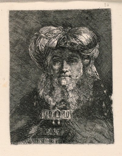 Verzameling van hoofden door Giovanni Domenico Tiepolo