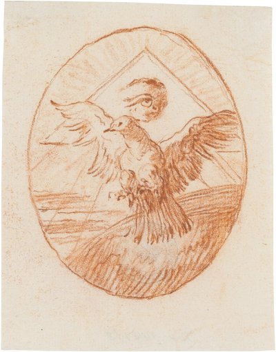Duif en oog van God, symbool van de Heilige Geest door Giovanni Domenico Tiepolo