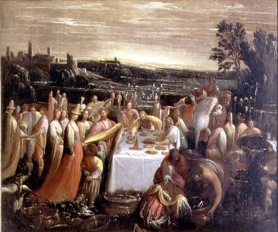Feest aan de rand van een meer, 1610-12 door Giovanni Donducci