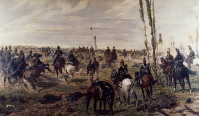 Aanval op Madonna della Scoperta door Giovanni Fattori