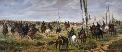 Aanval op Madonna della Scoperta door Giovanni Fattori