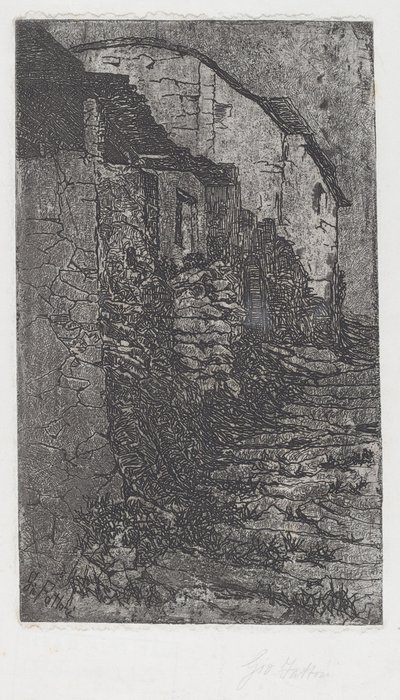 Bauco bij Rome door Giovanni Fattori