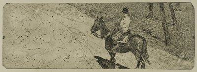 Cavaleriesoldaat door Giovanni Fattori