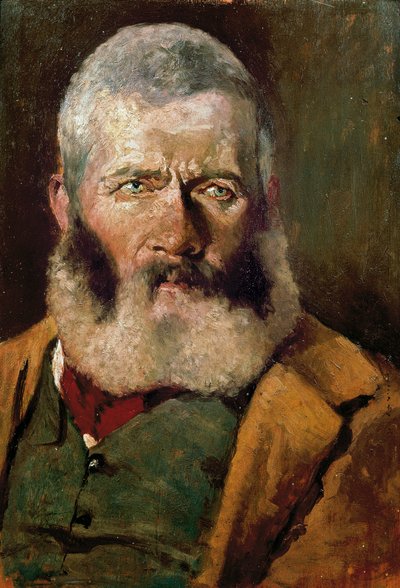 Portret van een cowboy, ca. 1882 door Giovanni Fattori