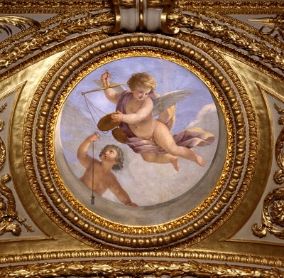 Liefde voor gerechtigheid (detail) door Giovanni Francesco Romanelli