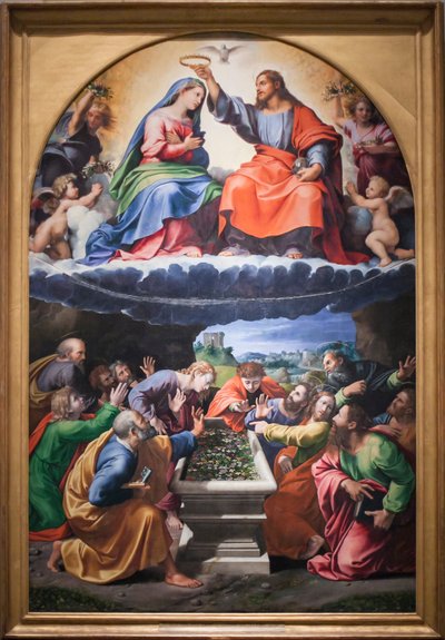 Kroning van de Maagd, of Madonna van Monteluce door Giovanni Francesco (c.1488 1528) Penni
