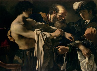 De terugkeer van de verloren zoon door Giovanni Francesco Barbieri