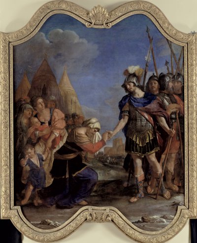 Volumnia voor Coriolanus, 1643 door Giovanni Francesco Barbieri