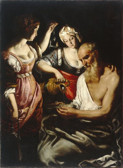 Lot en zijn Dochters door Giovanni Francesco Guerrieri