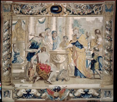 Dido offert aan Juno, de godin van het huwelijk, 1679 door Giovanni Francesco Romanelli