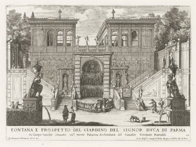 Farnesische Tuinen te Rome door Giovanni Francesco Venturini