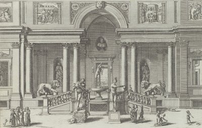 Fontein van Mercurius in de tuin van de Villa Medici door Giovanni Francesco Venturini
