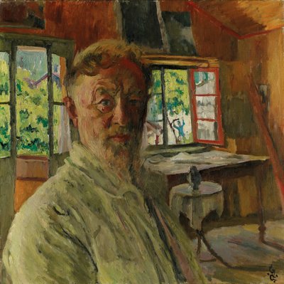 Zelfportret, 1931 door Giovanni Giacometti