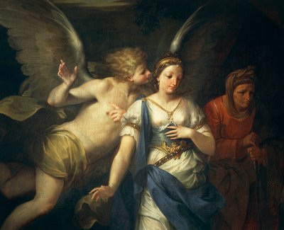 Engel die Judith inspireert door Giovanni Gioseffo da Sole