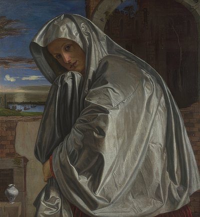Maria Magdalena op weg naar het graf van Christus door Giovanni Girolamo Savoldo