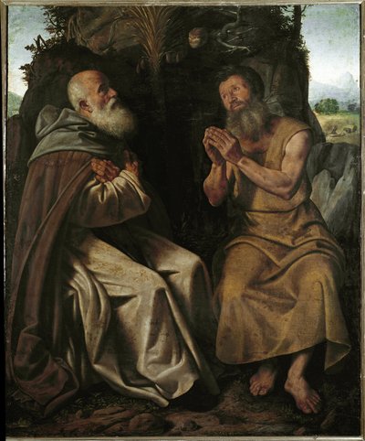 Sint Antonius de Abt door Giovanni Girolamo Savoldo
