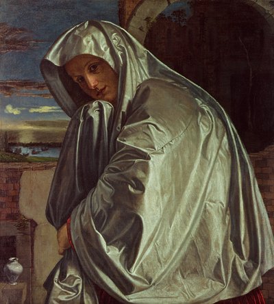 St. Maria Magdalena nadert het graf door Giovanni Girolamo Savoldo