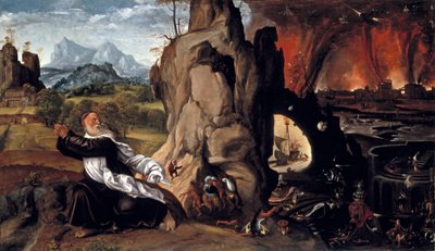 Marteling van St. Antonius door Giovanni Girolamo Savoldo