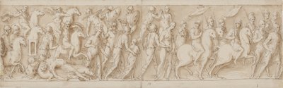 32 kopieën naar de zuil van Marcus Aurelius, Piazza Colonna in Rome door Giovanni Guerra