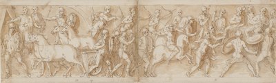 32 kopieën naar de Zuil van Marcus Aurelius, Piazza Colonna in Rome door Giovanni Guerra