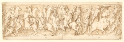 Aanval op de Duitsers (LXIII); hun leiders worden gevangengenomen (gedeeltelijk gerestaureerd op de kolom; LXIV) door Giovanni Guerra