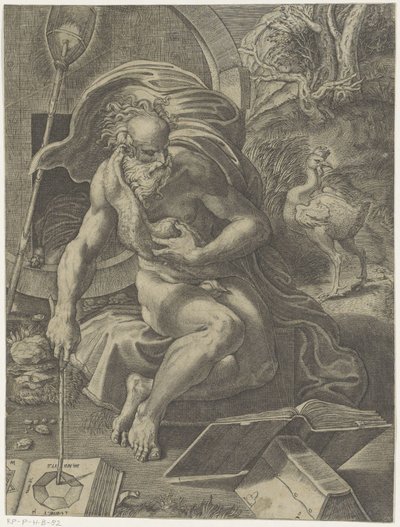 Diogenes door Giovanni Jacopo Caraglio (attributed to)