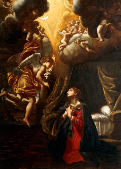 Annunciatie door Giovanni Lanfranco