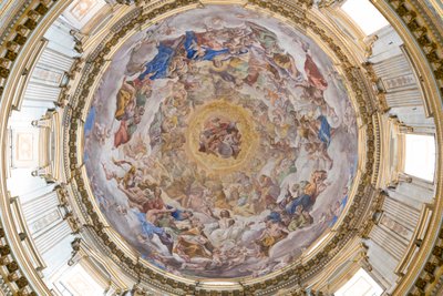 Koepel van de kathedraal van Napels, Napels, Italië door Giovanni Lanfranco