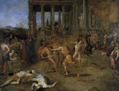 Gladiatorengevechten door Giovanni Lanfranco