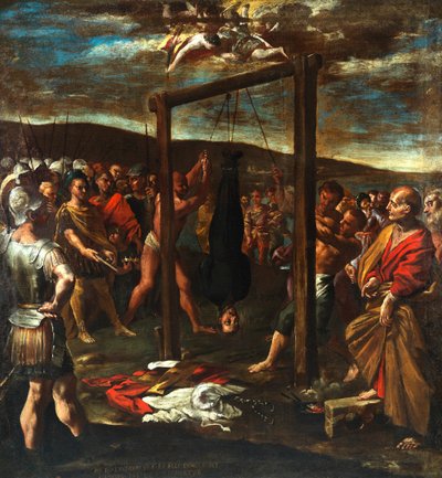 Het martelaarschap van Sint Jozef de Presbyter, ca. 1640-1645 door Giovanni Lanfranco
