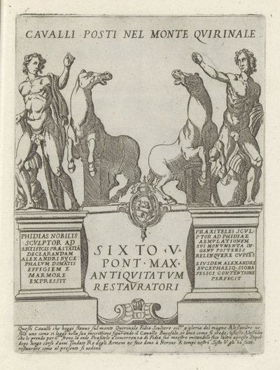 Dioscuren op de Quirinaal door Giovanni Maggi