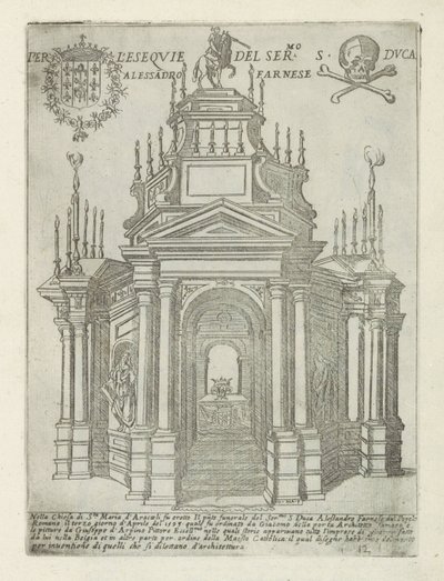 Grafmonument van Alessandro Farnese in de Santa Maria in Aracoeli te Rome door Giovanni Maggi