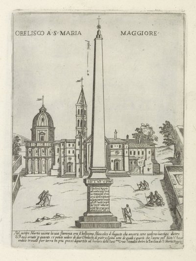 Obelisk voor de Santa Maria Maggiore door Giovanni Maggi