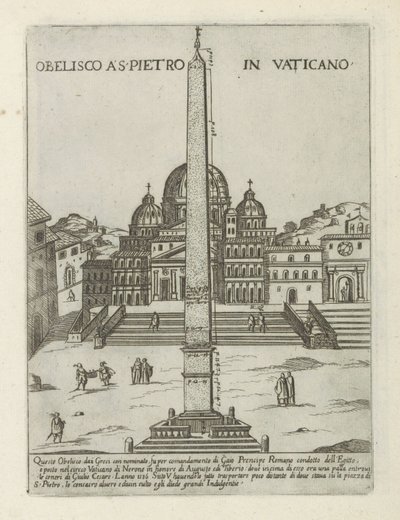 Vaticaanse Obelisk door Giovanni Maggi
