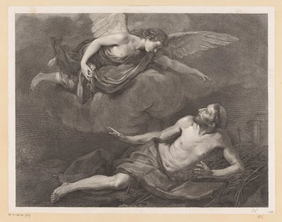 De heilige Franciscus van Assisi en de engel door Giovanni Marco Pitteri
