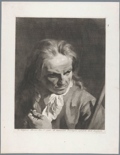 Man met rozenkrans en stok, mogelijk Giambatista Albrizzi door Giovanni Marco Pitteri