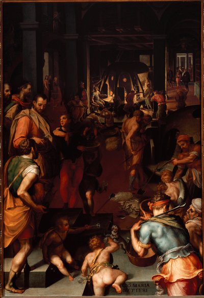 Glasfabrieken door Giovanni Maria Butteri
