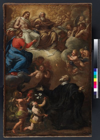 Visioen van St. Philip Neri. Modelletto voor 