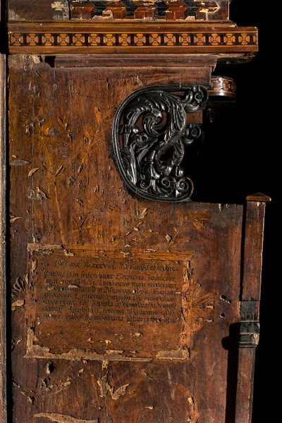 Lignaean Canonical Choir, linker zij-inleg door Giovanni Maria Platina