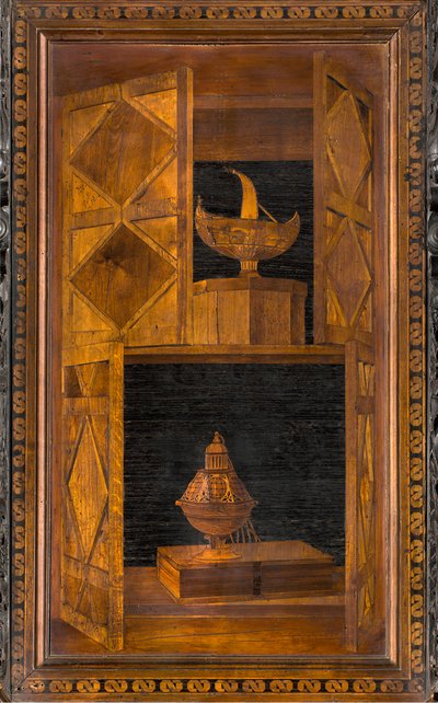 Lignaean Canonical Koor, Ingelegd door Giovanni Maria Platina 1484, Bovenste Zitplaats door Giovanni Maria Platina